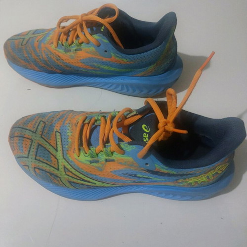 Asics running shoes used, size 39, blue multicolor