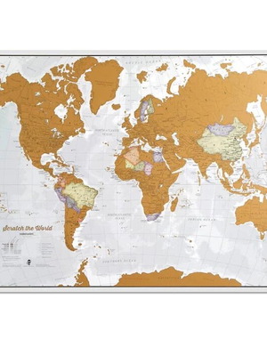 Scratch Map large size for office decoration