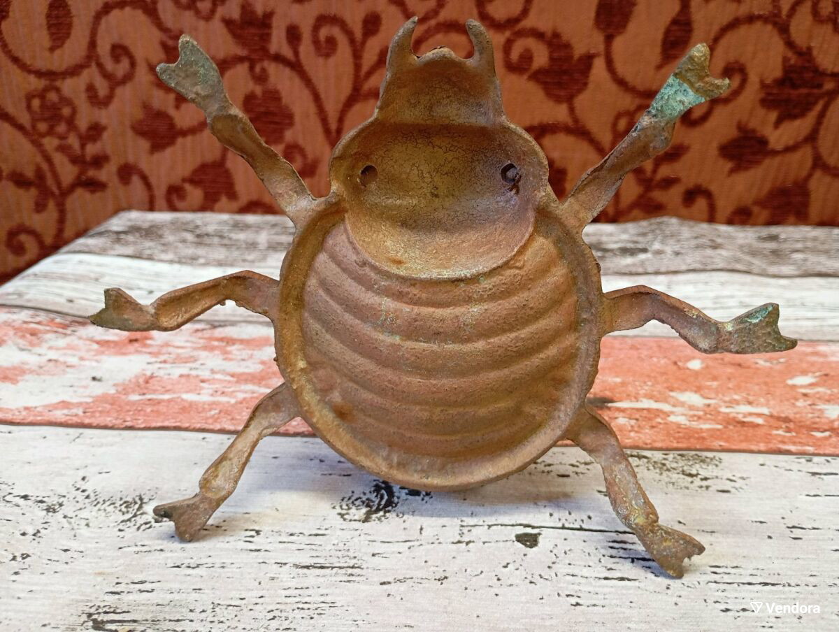 Μπρούτζινη πασχαλίτσα τασάκι μεταχειρισμένο vintage 1960 από Σοβιετική Ένωση