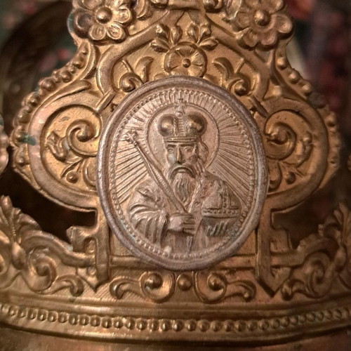 Russian Wedding Crowns used, two bridal crowns from 19th century