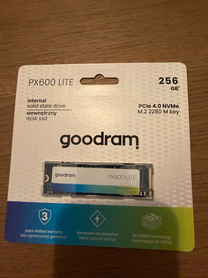 GoodRAM PX600 Lite SSD 256GB M.2 NVMe PCI Express 4.0 καινούργιο