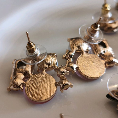 Statement earrings bundle new from gold-plated brass