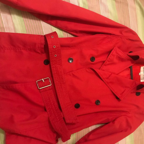 Red small trench coat used