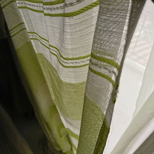 Curtain set with rings, 2 panels, 140×250 cm