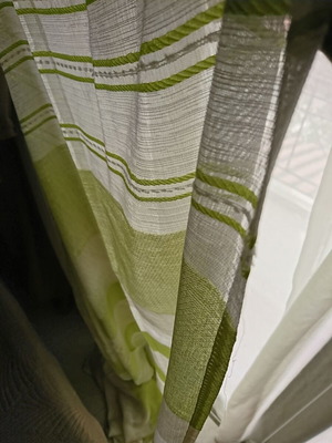 Curtain set with rings, 2 panels, 140×250 cm