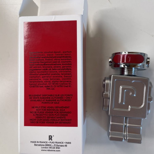 Miniature perfume Rabanne Phantom in Red Eau de Parfum 7.5 ml