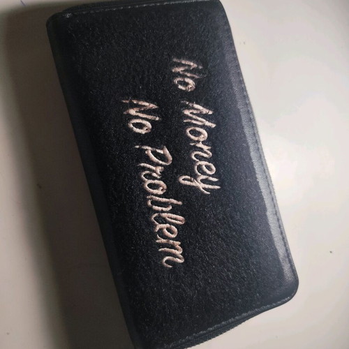 Wallet with fur like new, Teranova