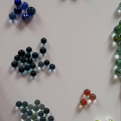 Μπίλιες μεταχειρισμένες, συλλογή 440 τεμαχίων σε διάφορα σχέδια και χρώματα