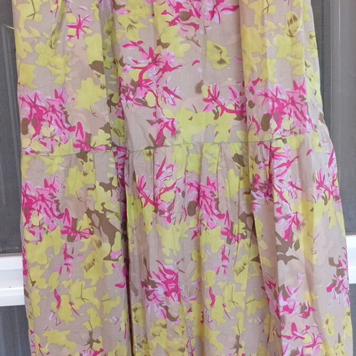 Summer dress Oris size 2XL like new, 100% cotton, ankle length