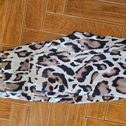 Pinko sweatpants new, wool leopard print multicolor