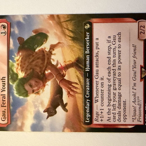 Magic The Gathering x Final Fantasy Gau Feral Youth Extended Art card new