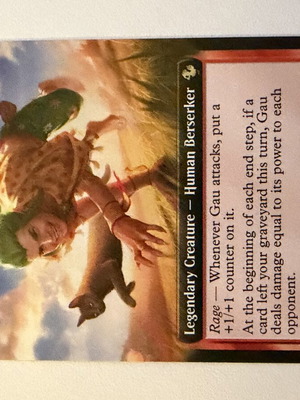 Magic The Gathering x Final Fantasy Gau Feral Youth Extended Art card new