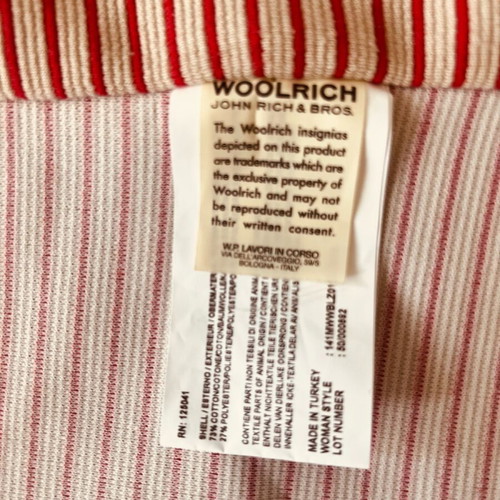 Woolrich blazer size S like new, white and red