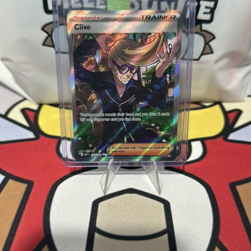 Clive Pokemon Paldean Fates Full Art Ultra Rare κάρτα σαν καινούργιο