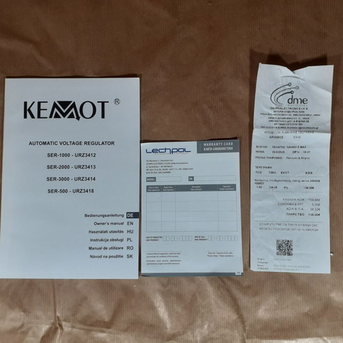 Servo Kemot SER-2000 Voltage Stabilizer new