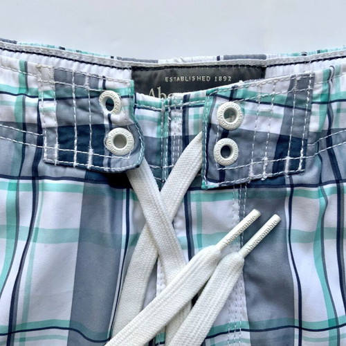 Abercrombie & Fitch Men's Swim Shorts Size M Like New Checkered