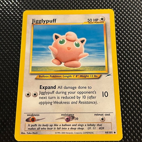 Jigglypuff Neo Destiny Pokémon card NDE 44