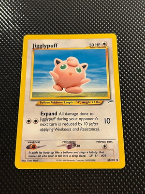 Jigglypuff Neo Destiny Pokémon card NDE 44