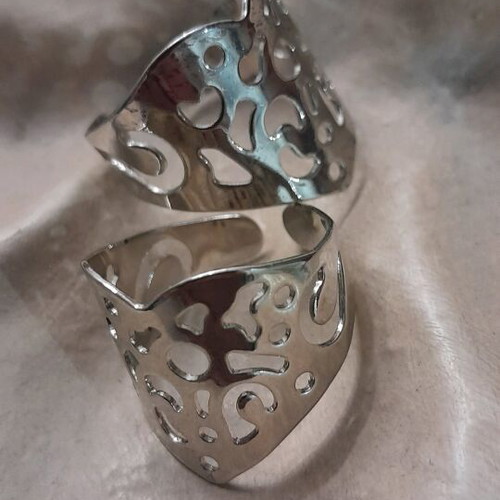 Rings new, silver, set of 2