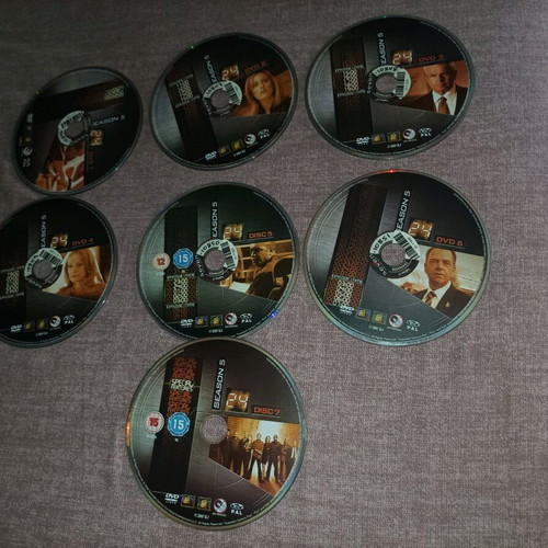 24 TV series DVD used, season 5 without cases