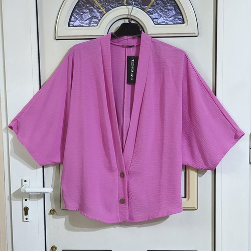 Kimono bolero pink one size oversized new