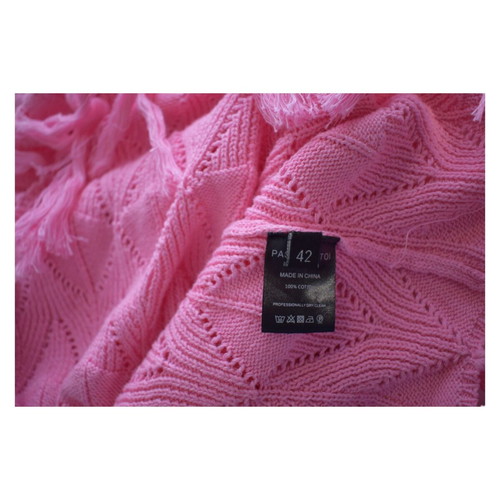 Dodo Bar Or Pas Pour Toi pink maxi dress one shoulder with fringes used, size 42