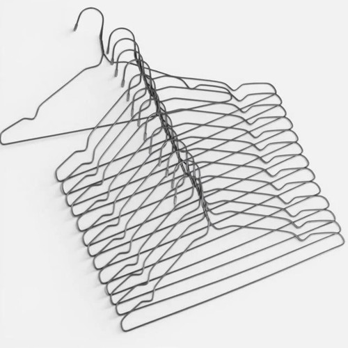 Metal hangers with PVC coating, 42 cm, pack of 14, new