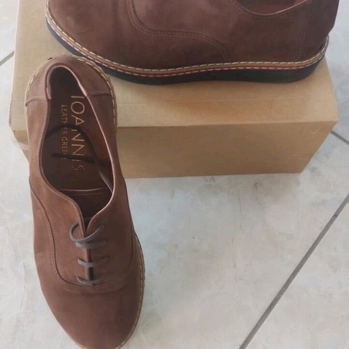 Oxford suede shoes Ioannis leather Greece like new, brown, size 37
