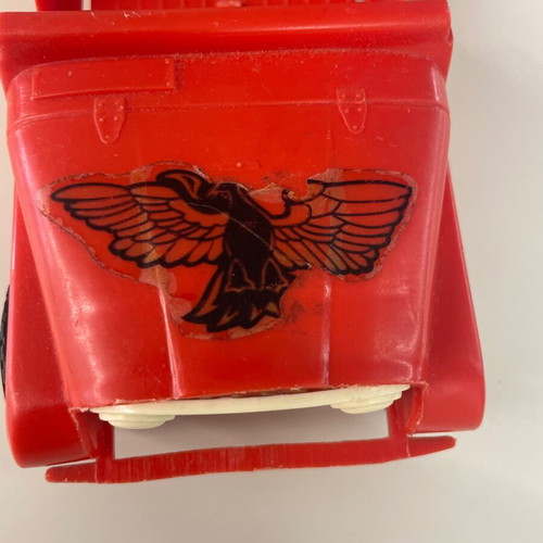 Red Jeep toy collectible Molto used