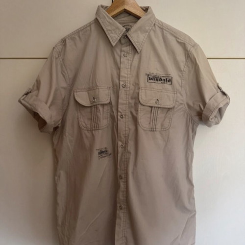 Royal Vandals short-sleeve shirt men's like new, size M, beige