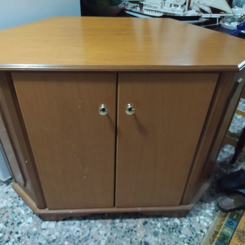 Corner cabinet used, 2-door storage unit with large capacity