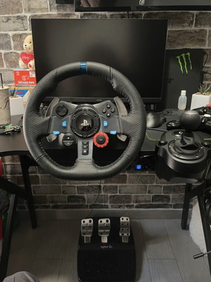 Logitech G29 τιμονιέρα με πεντάλ και λεβιέ ταχυτήτων σαν καινούργια για PS4 PS5 PC