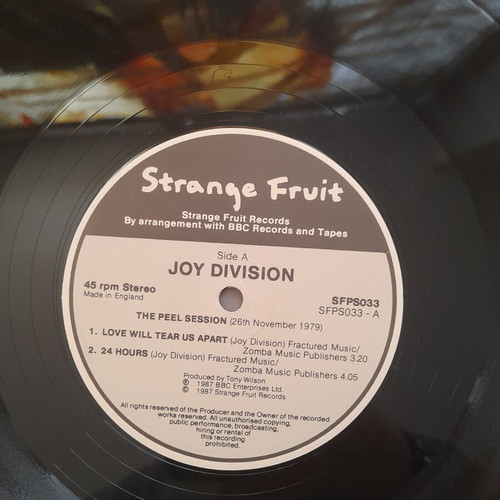 Joy Division The Peel Sessions vinyl record used, pop