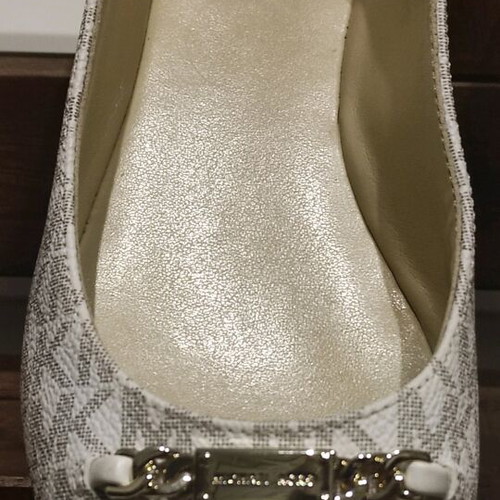Michael Kors ballerinas like new, size 36.5, white with logo design