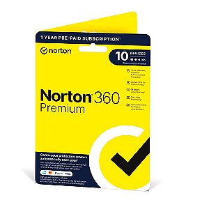 Norton 360 Premium Antivirus 2024 VPN 10 Device 1 Year