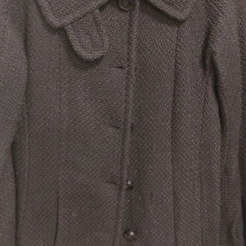 Bouclé coat with bell sleeves black like new size M