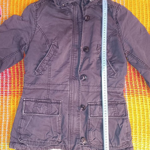 H&M winter jacket used, black and gray, EUR34
