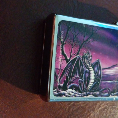 Zippo lighter used with dragon scene