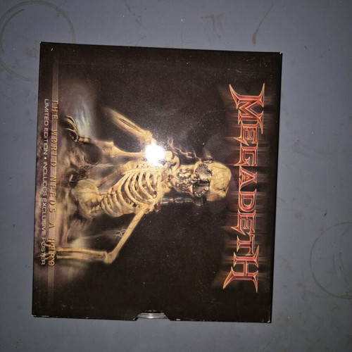 Megadeth The World Need a Hero CD used with poster