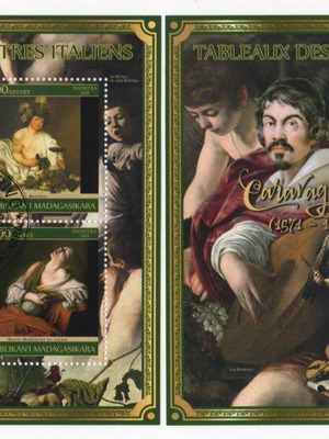 Madagascar 2021 Caravaggio stamp set new, complete with block and minisheet