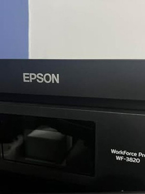 Epson WorkForce Pro WF-3820 printer used, multifunction with touchscreen