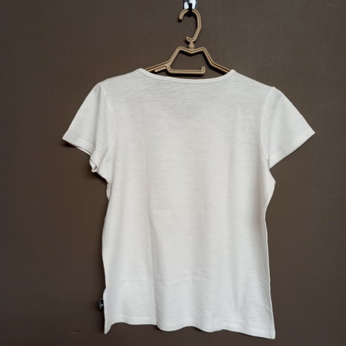 Admiral V-neck T-shirt with colorful graphic print, size S