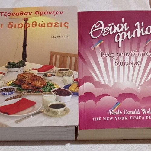 Set of 2 literary books like new, The Corrections and Divine Friendship