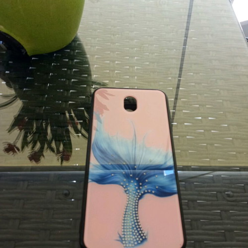 Samsung phone case pink and blue with mermaid design like new