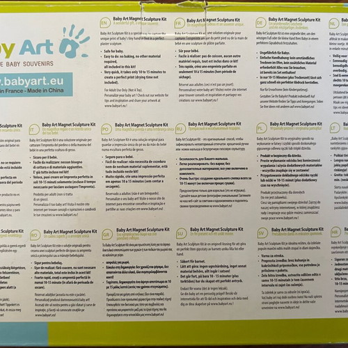Baby Art Sculpture Kit new, easy hand and foot imprint