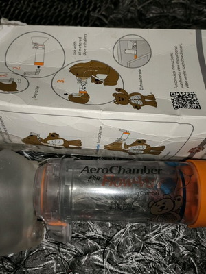 Aerochamber plus Flow-Vu детска инхалационна маска 0-18 месеца употребявана