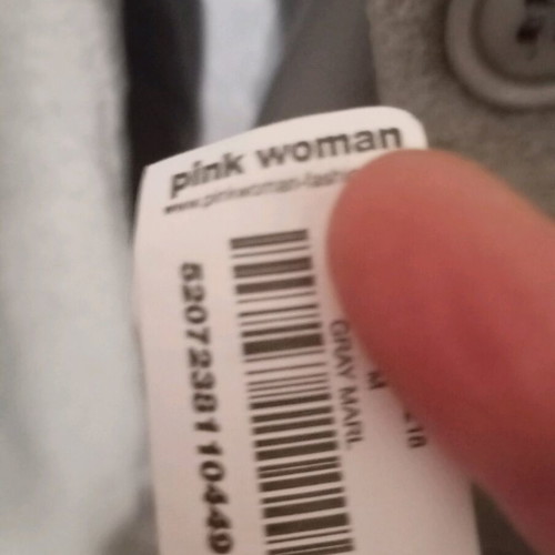 Pink Woman women's coat like new, gray, size M