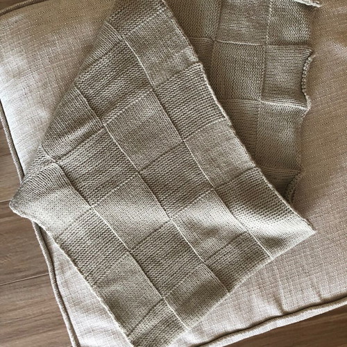 DKNY scarf used, beige with beautiful pattern