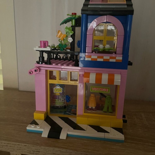 Lego Friends set with several missing pieces without figures, box, and instructions