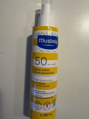Mustela Sun Spray Body and Face Lotion SPF50+ 200ml new